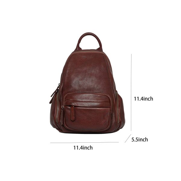 Genuine leather backpack for women - Image 7