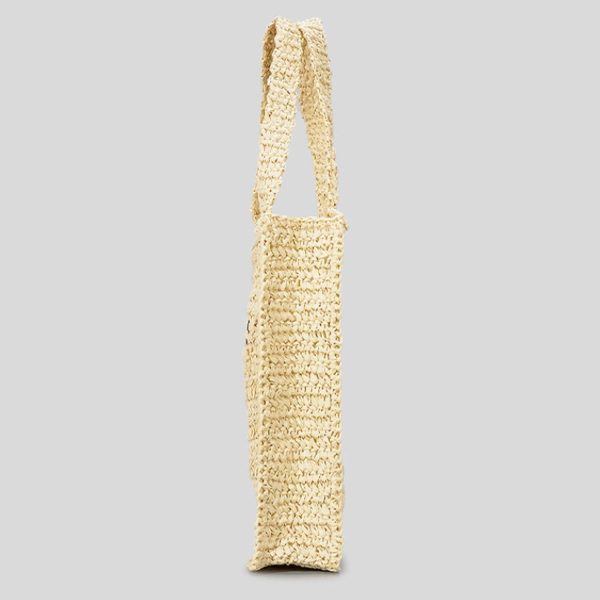 Spacious Crochet Beach Tote Bag – Straw & Mesh - Image 10
