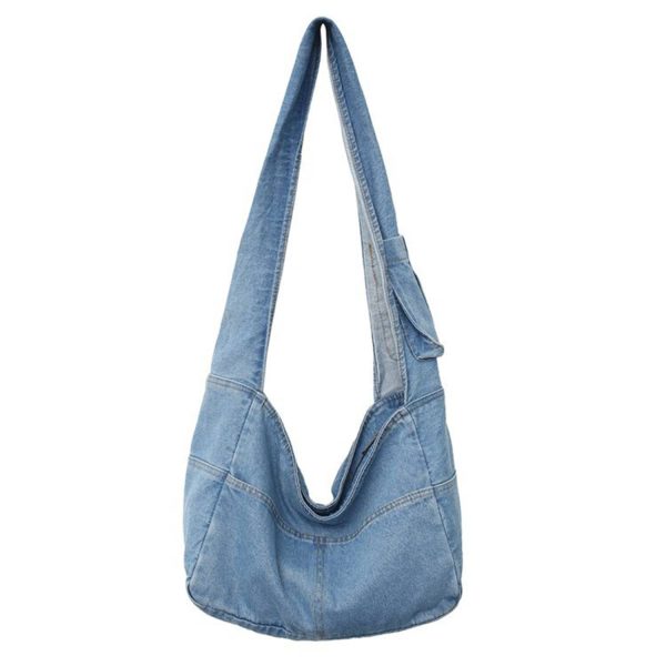 Denim Shoulder Bag - Image 2