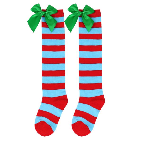 Bow Christmas Knee High Socks For Women - Image 3