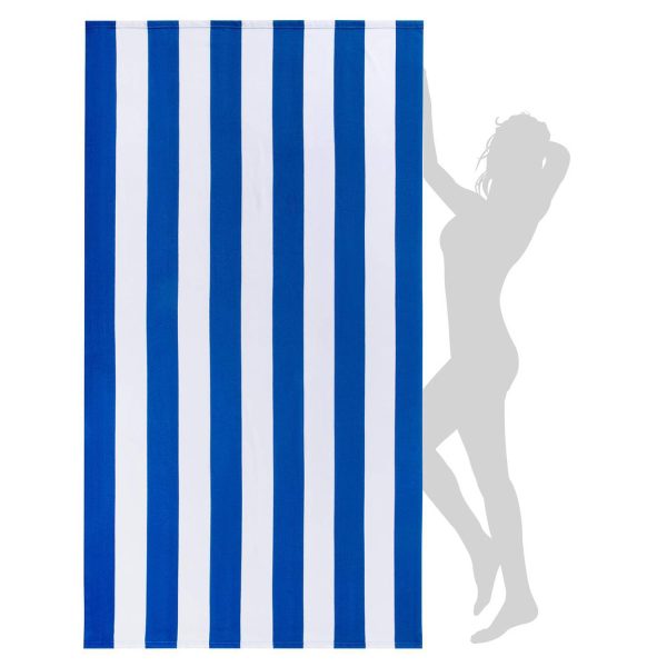 Lightweight Quick-Dry Colorful Striped Beach Towel - Image 10