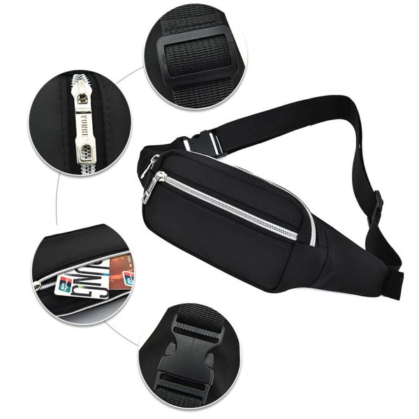 Waterproof Oxford Cloth Zipper Waist Pack Casual Style - Image 7
