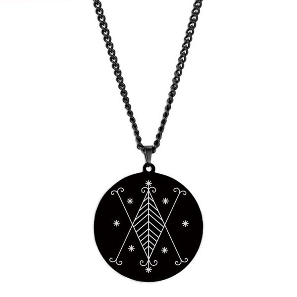 Stainless steel symbol amulet pendant necklace - Image 6