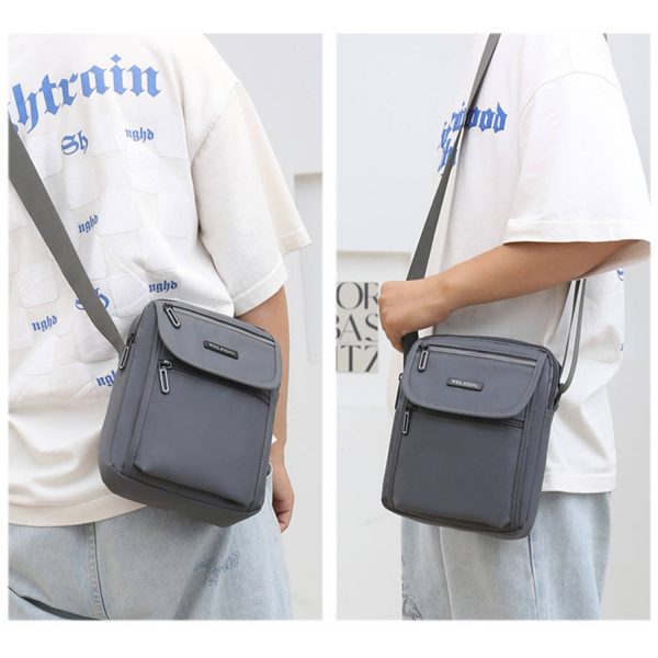 Small Men's Crossbody Waterproof Messenger Bag Purse - Image 5