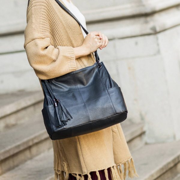 Large Purses for Women Shoulder Genuine Leather Handbags - Image 3