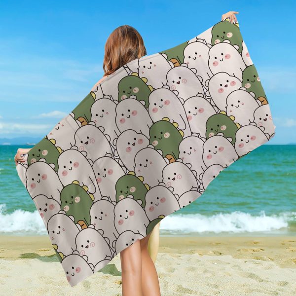 Folding Beach Towel w/ Drawstring Bag - Image 15