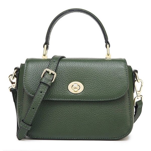 Women's Genuine Leather Top Handle Crossbody Purse - Image 2