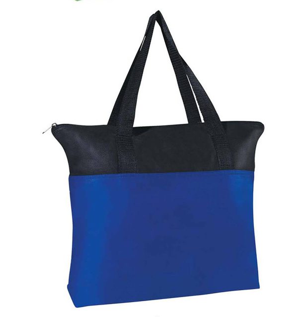 Reusable Non Woven Two-Tone File Bag w/ Handle - Image 2