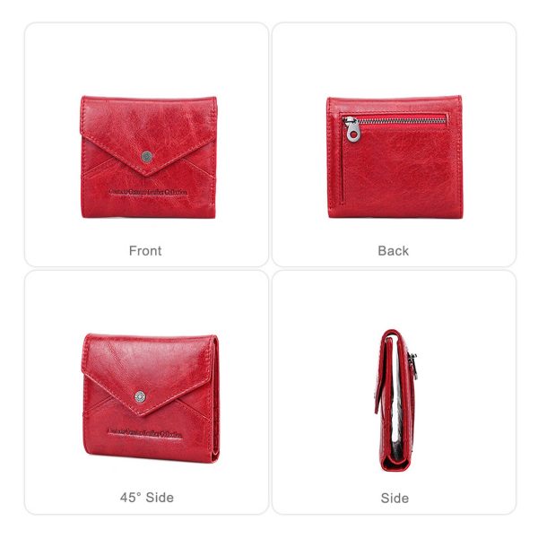 Genuine Leather RFID Magnetic Multiple positions Wallet