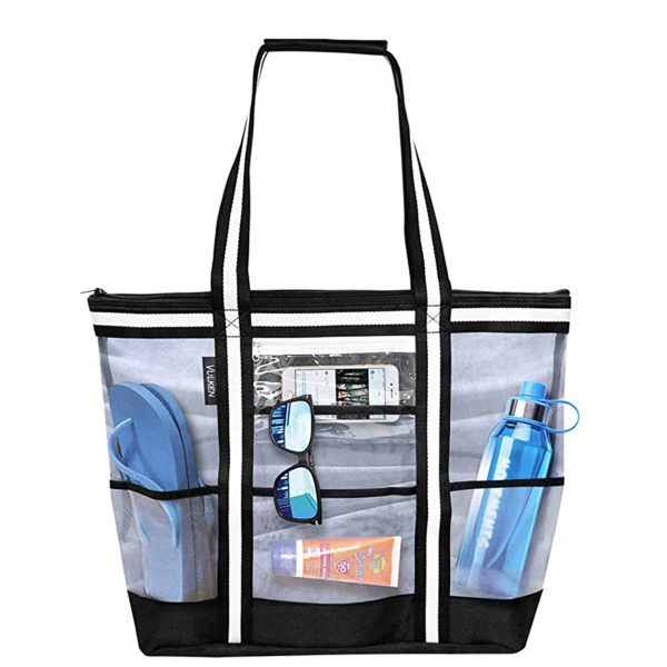 Oxford Extra Large Mesh Beach tote Bag - Image 3