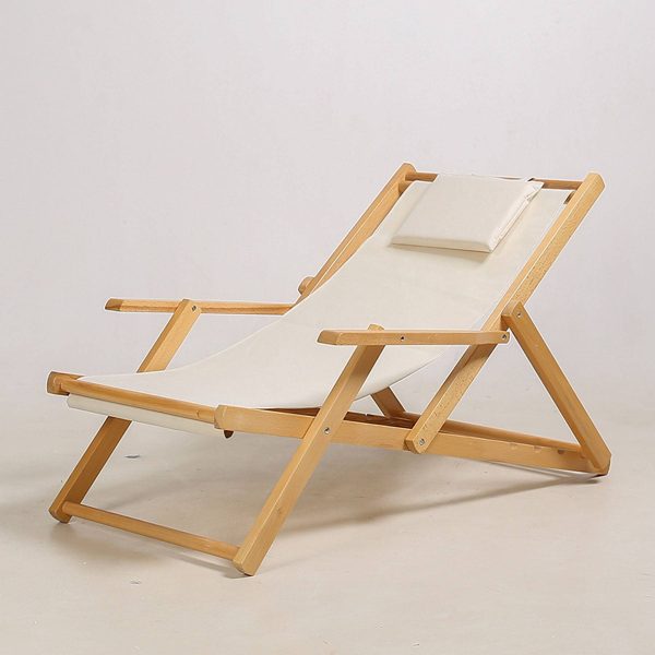 Home solid wood beach chair - Image 3