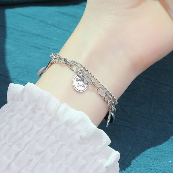 Silver Personality fashion multi-layer lucky bracelet - Image 3