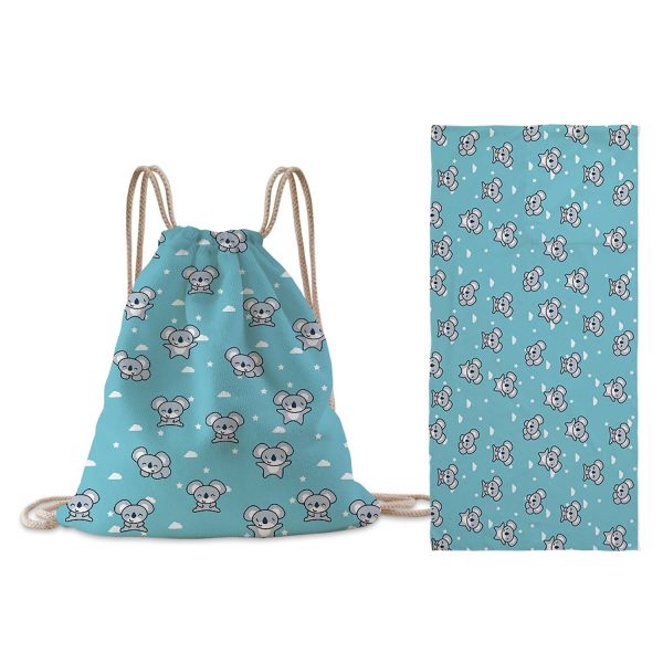 Folding Beach Towel w/ Drawstring Bag - Image 13