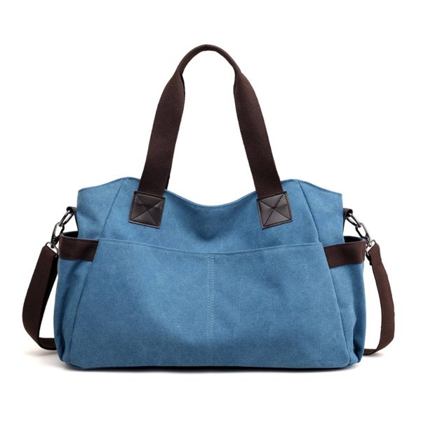 Big Canvas Tote top Handle bag for Travel - Image 5