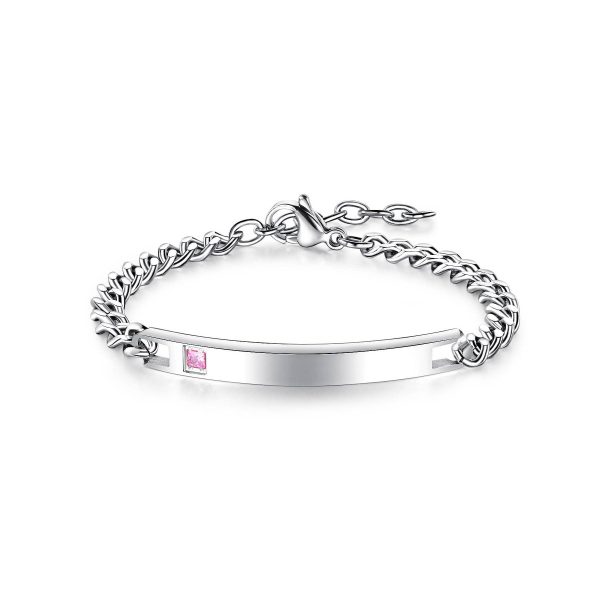 Titanium steel couple bracelet