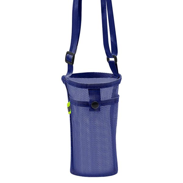 Portable Mesh Water Bottle Bag W/ Pocket