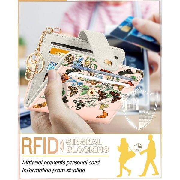 Women Portable Durable Thin Cute RFID Leather Wallet - Image 9