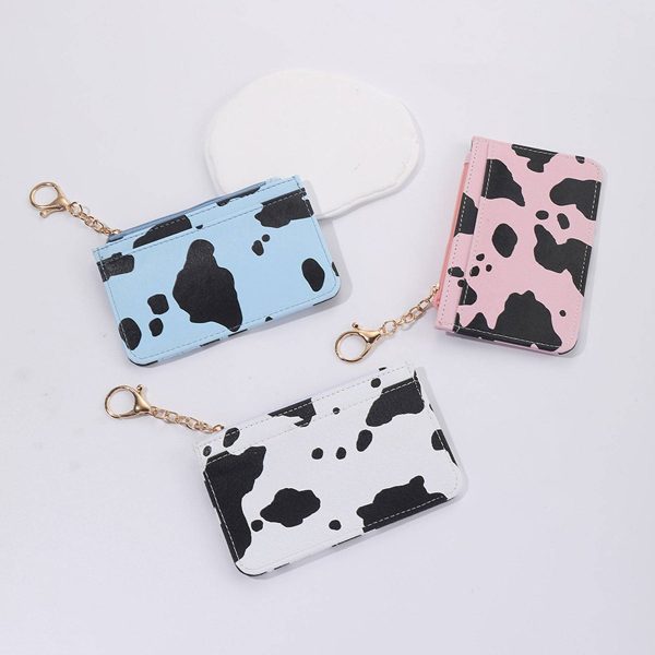 Pu Leather Cow Print Wallet - Image 5