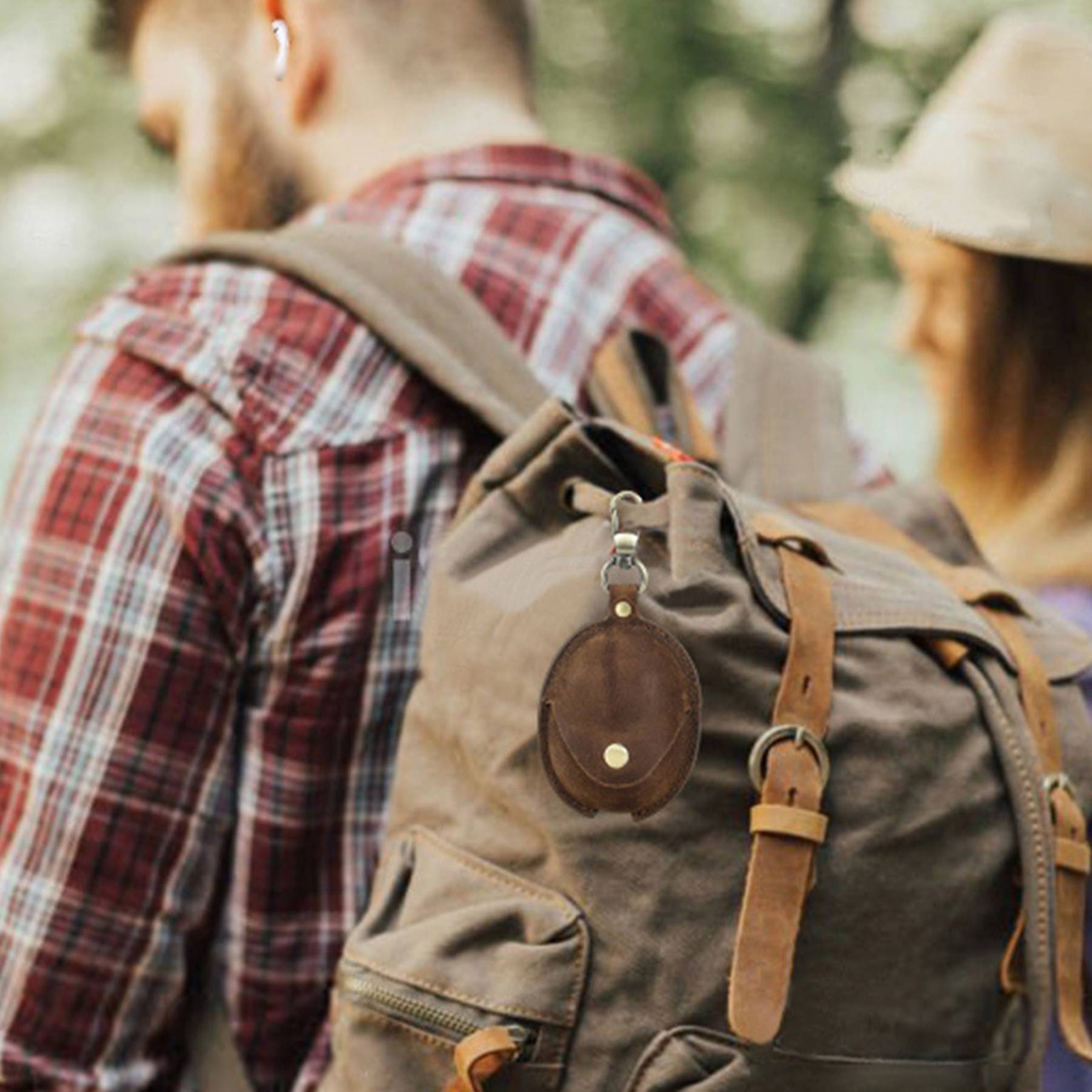 Genuine Leather Bluetooth headset drop protection case - Image 4