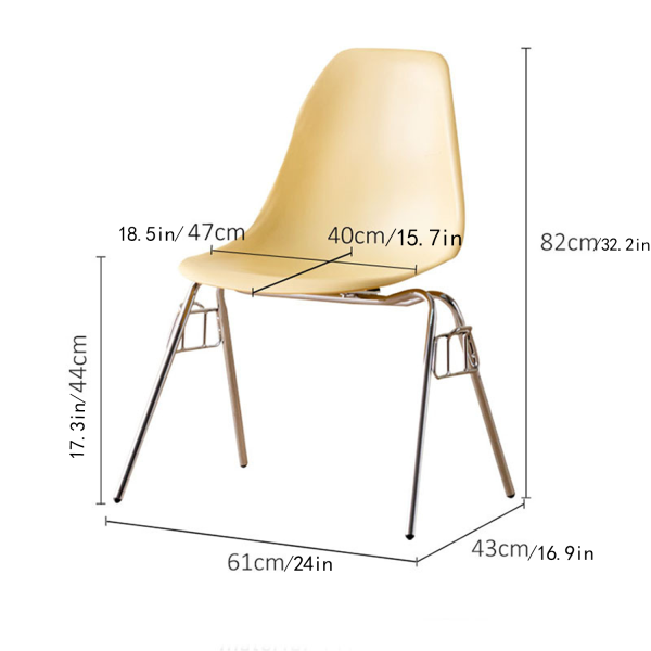 Ergonomic PP Dining Chairs for Home & Restaurant - Image 13
