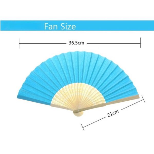 Nylon Handheld Folding Fan - Image 2