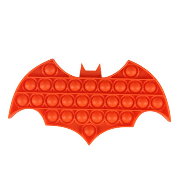 Halloween Colorful Bat Shaped Push Pop Bubble Ball Toy - Image 2