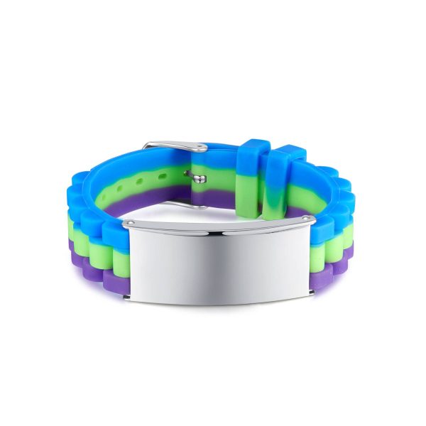 Silicone stainless steel multi-color bracelet - Image 2