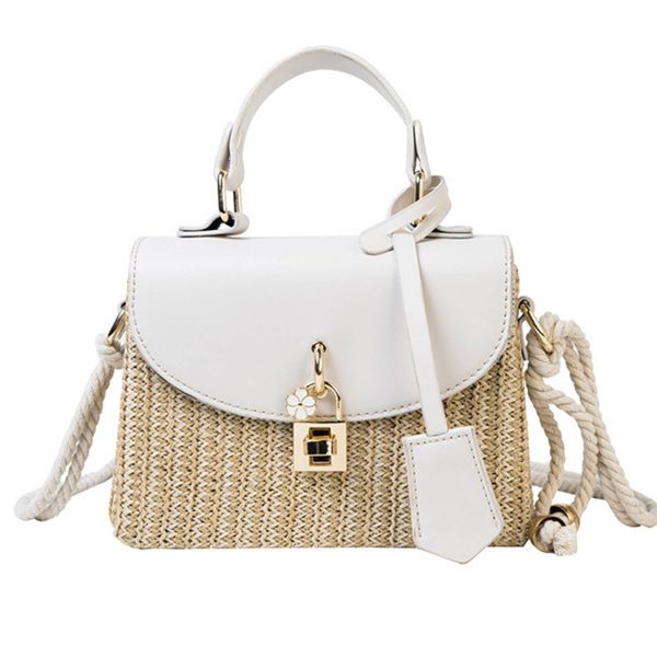 Jute/Burlap Straw Fashion Rattan Shoulder Cross-body bag - Image 2