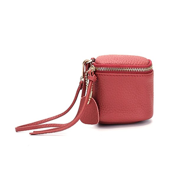 Genuine leather women's mini carrying coin bag - Image 5