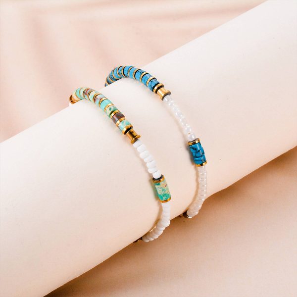 Stainless steel turquoise bracelet - Image 4