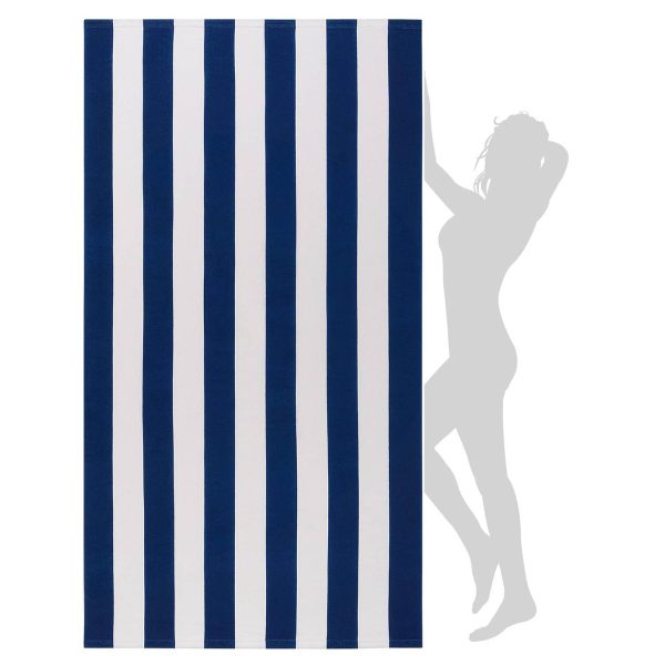 Lightweight Quick-Dry Colorful Striped Beach Towel - Image 7