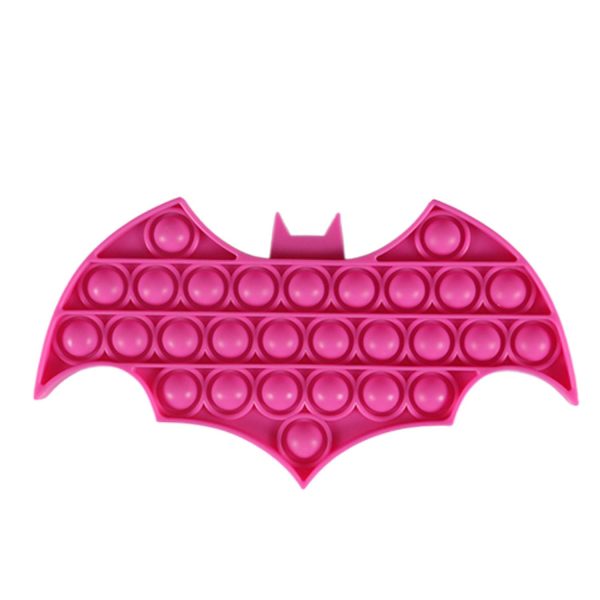 Halloween Colorful Bat Shaped Push Pop Bubble Ball Toy - Image 3
