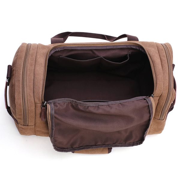 Vintage Canvas Large Travel Bag - Image 7