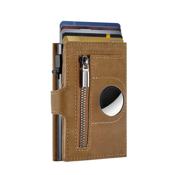 Genuine leather RFID anti-theft card holder
