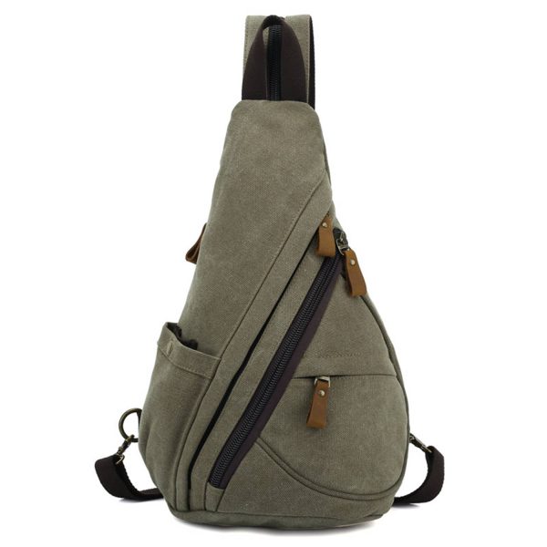 Canvas Small Crossbody Backpack Casual Daypack for Men Women - Image 3
