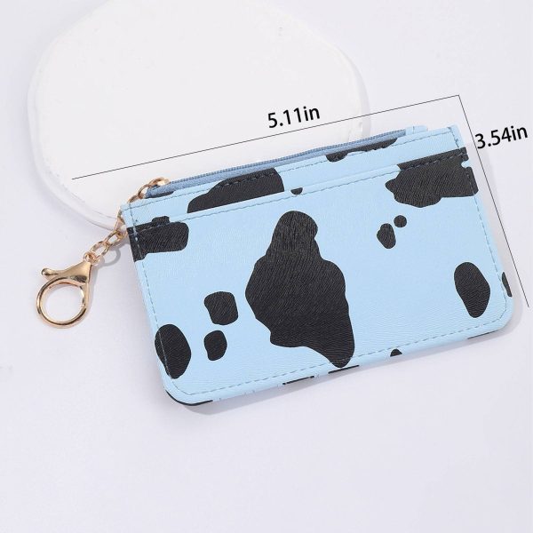 Pu Leather Cow Print Wallet - Image 4