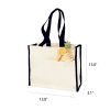 CanvasTote Bag With Color Handles - Image 5