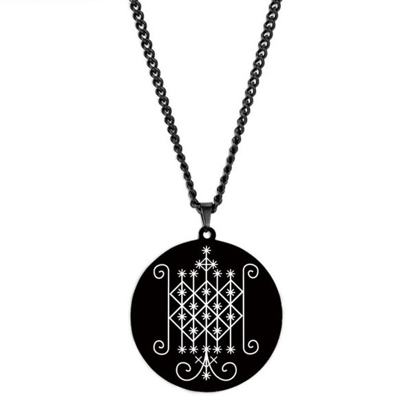 Stainless steel symbol amulet pendant necklace - Image 5
