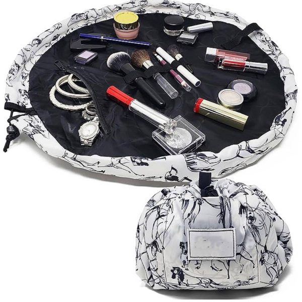 Drawstring Cosmetic & Makeup Bag Organizer