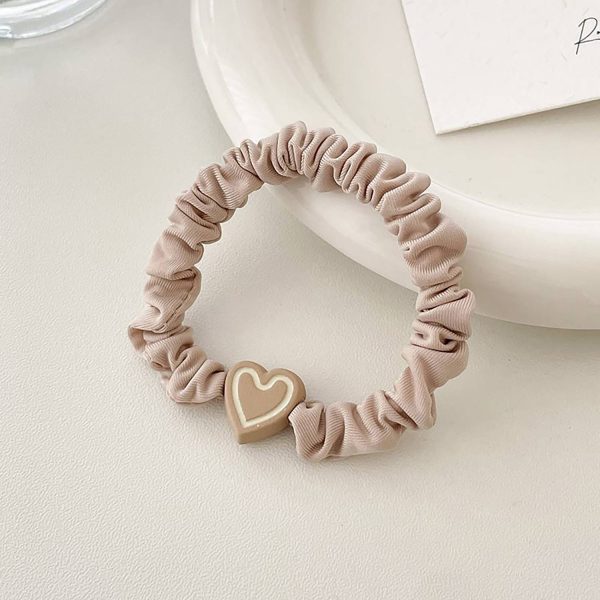 Women'S High Elastic Durable Heart Hair Tie - Image 5