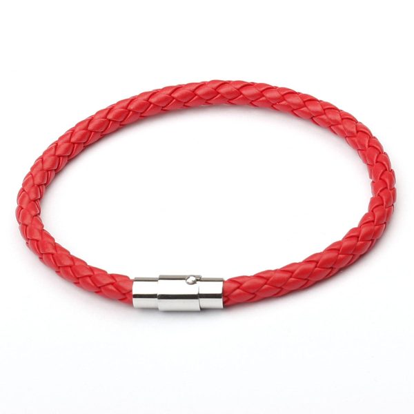 Woven Leather Wrap Bracelet - Image 3