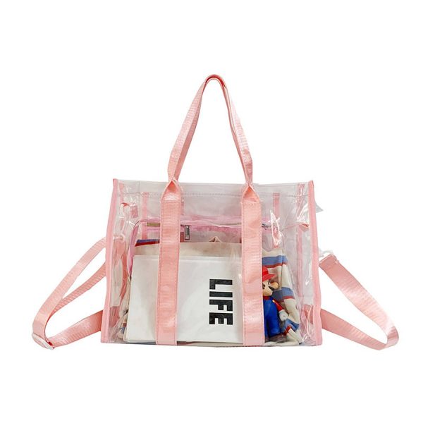 Durable And Spacious Transparent PVC Waterproof Beach Bag - Image 2