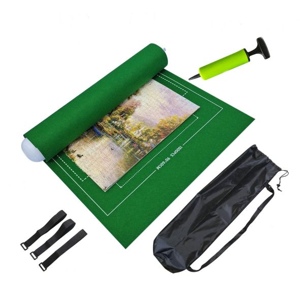 Portable Inflatable Roll Up Puzzle Mat w/ Storage Bag - Image 2