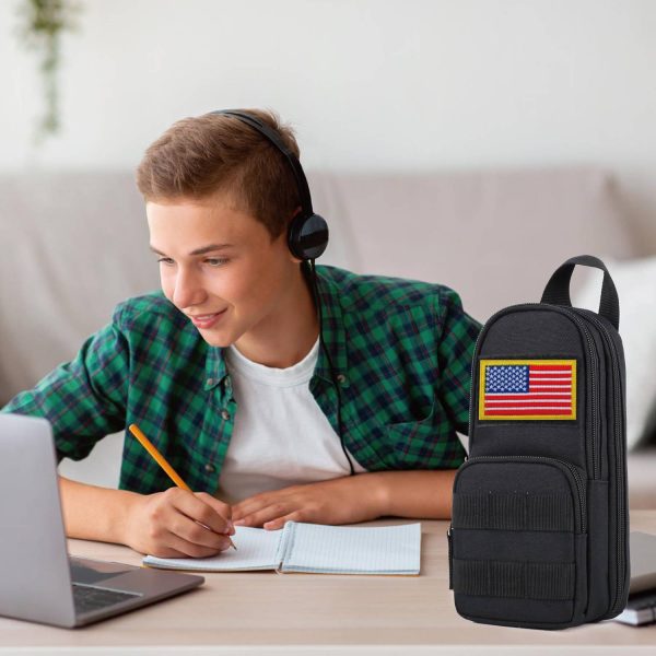 Large Capacity Canvas Pencil Storage Bag - Image 7