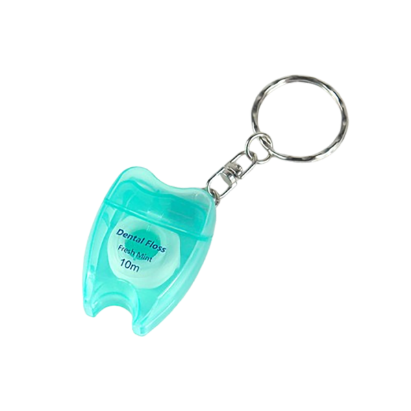 Portable Dental Floss Dispenser Keychain