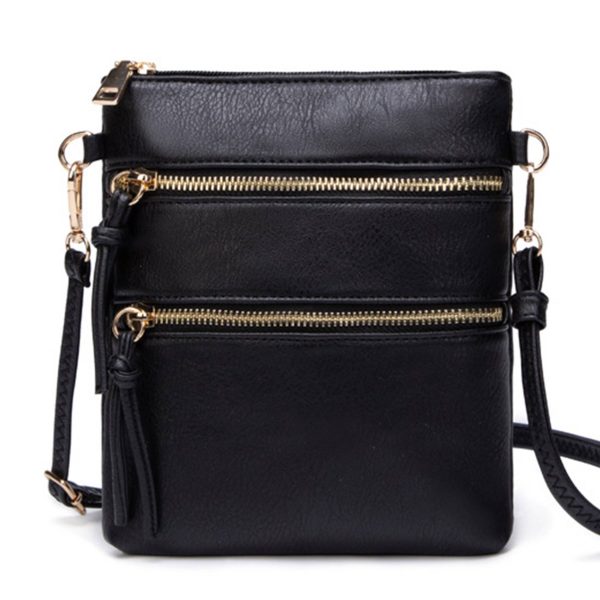 PU Leather Smal Multi Pocket Crossbody Bags - Image 2