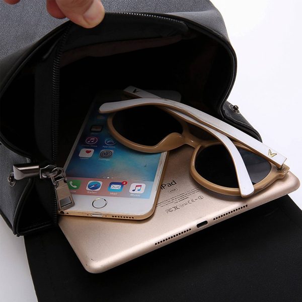 PU Leather Stylish Small Backpack Bag for Women - Image 5