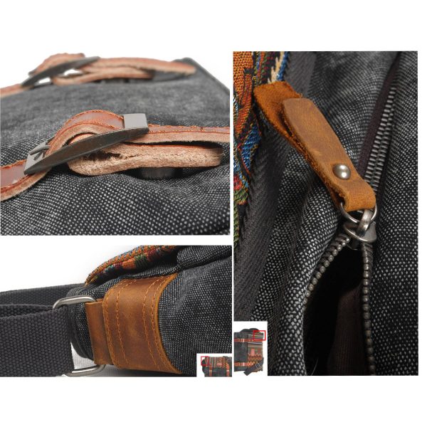 Canvas Messenger Bag for Women - Image 7