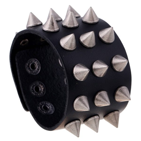 PU Punk hipster bracelet for men