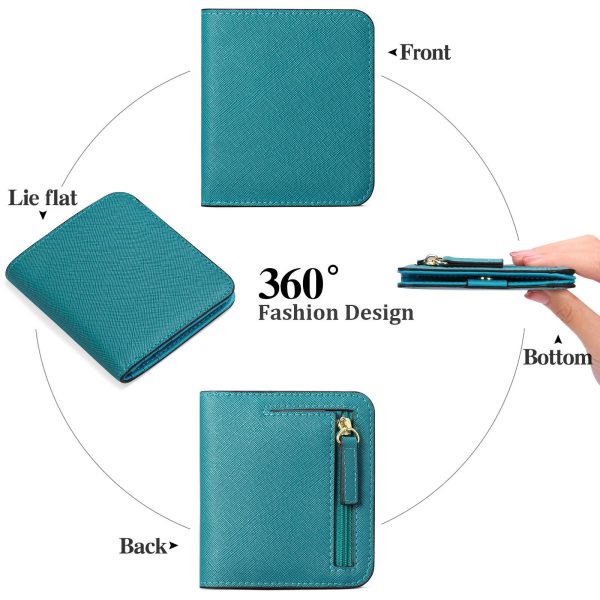 Small Compact Bifold Luxury Genuine Leather Pocket Wallet - Image 6
